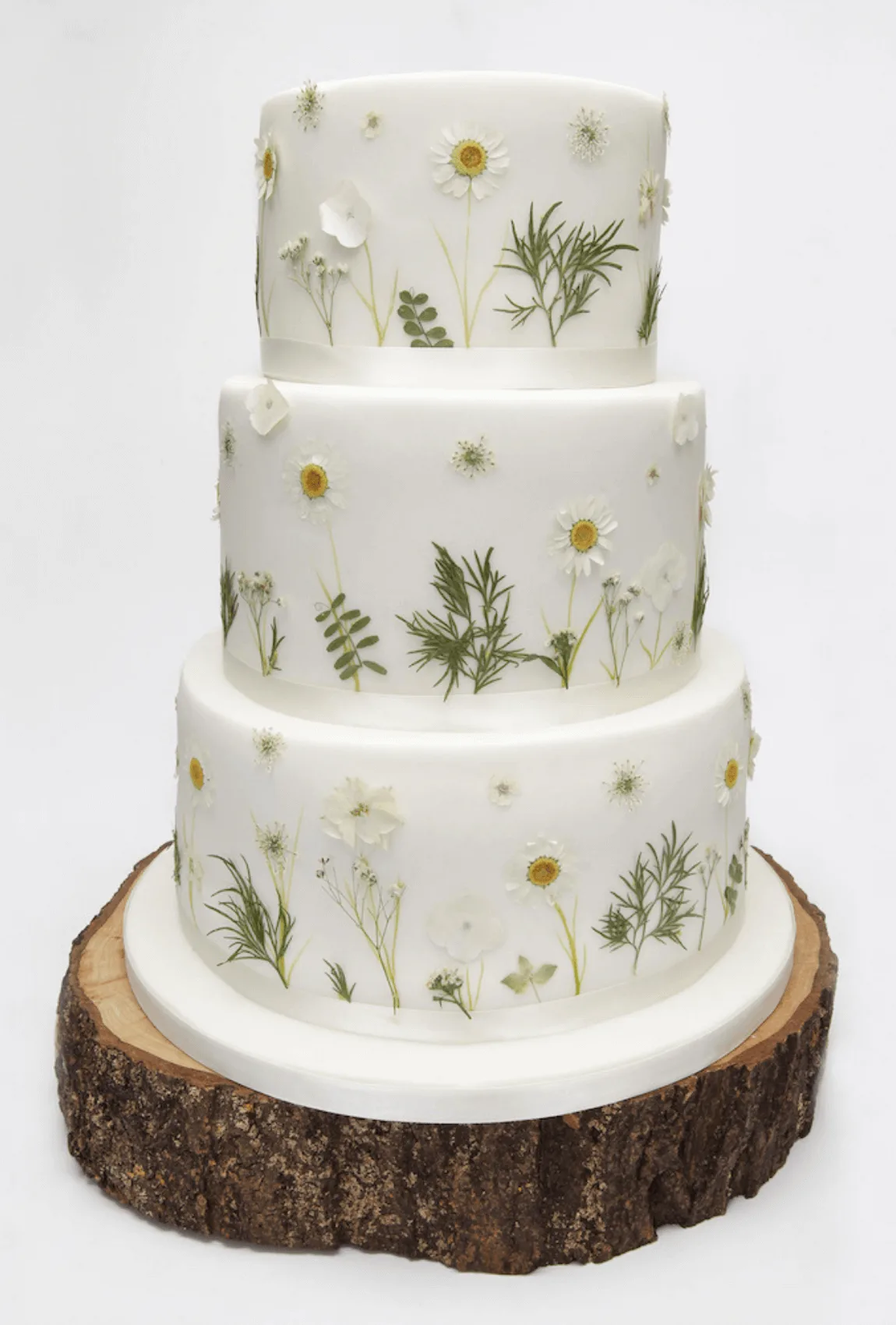 Elegant white bespoke wedding cake with floral details by Anne Robinson, a luxury cake designer in Cambridgeshire – Wedding Cake Design 37